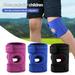 Deyuer 1Pc Youth Kids Knee Brace Patella Stabilizer with Adjustable Fastener Tape Soft Non-Slip Design Knee Support Strap Royal Blue