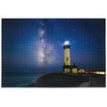 Hyjoy Starry Night Lighthouse Jigsaw Puzzles for Adults 500 Piece Puzzles for Adults 500 Piece Challenging Kids Teens Family Puzzle Game