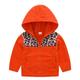 Eashery Boys and Toddlers Lightweight Jacket Knit Sleeve Denim Jacket Fall Winter Pullover Tops Jackets for Kids (Orange 3-4 Years)