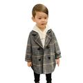 Eashery Boys Windbreaker Jacket Long Sleeve Hooded Jacket Fall Winter Clothes Boys Outerwear Jackets (Grey 4-5 Years)