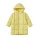 Eashery Boys Winter Jacket Baby and Toddler Boys Zip-Up Hoodies Winter Warm Shirt Sweater Tops Jackets for Boys (Yellow 3-4 Years)