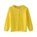 Eashery Girls and Toddlers Lightweight Jacket Girls Winter Jacket Coat Winter Warm Shirt Sweater Tops Girls Outerwear Jackets (Yellow 5-6 Years)