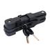 TOYMYTOY Universal Folding Lock Steel Bike Lock Security Cable Lock Anti-Theft Combination Riding Tool for MTB Road Bike (Black)