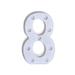 Huarll Led Light Alphabet Led Digital Lights Light Up White Plastic Digital Standing Hanging 7