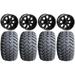 LSI Casino 12 Black Golf Wheels 23x9.5-12 Hammer Tires Yamaha