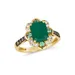 Le Vian 1.62 Ct. T.w. New Emerald, 1/6 Ct. T.w. Costa Smeralda Emeralds™, 1/5 Ct. T.w. Chocolate Diamonds, 1/5 Ct. T.w. Nude Diamonds™ Ring In