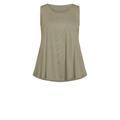 Fit N Flare Tank - olive