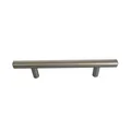 Satin Nickel Effect Kitchen Cabinet Handle (L)220mm