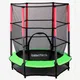 Galactica Mini Trampoline 4.5Ft 55Inch With Safety Net Enclosure Indoor Outdoor Children Activity Junior Trampoline Green