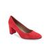 Women's Betsy Pump by Aerosoles in Red Suede (Size 9 M)