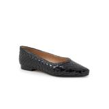 Women's Emmie Dressy Flat by Trotters in Black (Size 8 1/2 M)