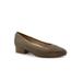 Wide Width Women's Jade Pump by Trotters in Olive (Size 7 W)