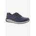 Wide Width Women's Tour Sneaker by Drew in Navy Leather (Size 11 W)