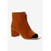 Wide Width Women's Jaded Bootie by Bellini in Orange Microsuede (Size 7 W)