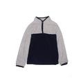 OshKosh B'gosh Fleece Jacket: Below Hip Gray Marled Jackets & Outerwear - Kids Boy's Size 10