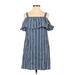 J.Crew Factory Store Casual Dress - Shift Square Sleeveless: Blue Print Dresses - Women's Size X-Small