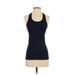 Athleta Active Tank Top: Blue Solid Activewear - Women's Size 2X-Small