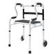 Elderly Folding with 5 Inch Wheels and Removable Seat - Heavy Duty Adults Medical for Indoor and Outdoor Use Double The Comfort