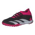 adidas Unisex's Predator Accuracy.3 Turf Boots Soccer Shoe, Core Black/Cloud White/Shock Pink, 7 UK