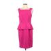Anne Klein Cocktail Dress - Party Square Sleeveless: Pink Solid Dresses - Women's Size 10