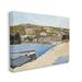 Stupell Industries Rural Waterside Town Boat Dock Distant Farmland by Lettered & Lined - Wrapped Canvas Painting Canvas | Wayfair an-301_cn_16x20