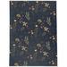 White 36 x 24 x 0.08 in Area Rug - FALL BOTANICALS NAVY Laundry Mat By East Urban Home Polyester | 36 H x 24 W x 0.08 D in | Wayfair