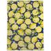 Blue;yellow;green Rectangle 5' x 7' Area Rug - LEMON DAYS NAVY Laundry Mat By East Urban Home 84.0 x 60.0 x 0.08 in blue/green/yellow | Wayfair