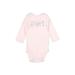 Just One You Made by Carter's Long Sleeve Onesie: Pink Bottoms - Size 6 Month