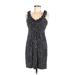 En Focus Casual Dress - Sheath Scoop Neck Sleeveless: Black Dresses - Women's Size 6 Petite