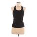 Lululemon Athletica Active Tank Top: Black Solid Activewear - Women's Size 8