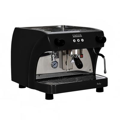 Gaggia RUBYPRO1GDC Semi Automatic Commercial Espresso Machine w/ 1 Groups, 1 Steam Valves, & 1 Hot Water Valve - 120v/1ph, Black