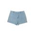 Kate Hill Denim Shorts: Blue Bottoms - Women's Size 12 Petite - Light Wash