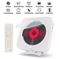 Lettore CD portatile Altoparlante Bluetooth Lettori CD stereo Schermo LED Lettore musicale CD montabile a parete con telecomando IR Radio FM