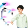 Kids Flying Robot Astronaut Toy Aircraft Hand-Controlled Drone Interactive with Lights Outdoor Toys