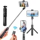 Wireless Selfie Stick Tripod Stand with Bluetooth Remote Extendable Tripod for iPhone Samsung Mobile