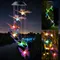 LED Solar Wind Chime Light Garden Butterfly Wind Chime Lamp Colorful Waterproof Hanging Solar Light for Garden Yard Home Decor