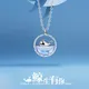 New Fashion Sweet Whale Silver Plated Brilliantly Coloured Blue Sea Animal Clavicle Chain Pendant