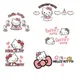 Sanrio Kawaii Hello Kitty Series Stickers Cute Car Decoration Stickers Fuel Tank Cap Rearview