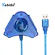 Kebidu Blue Triangle USB Controller Gamepad Adapter Converter Cable for PlayStation 2 PS1 PS2 Joypad
