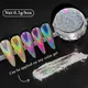 Colorful Laser Effect Multi Chrome Nail Powder Mirror Effect Glitter Chrome Pigment Dust Nail