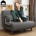 IHOME 65CM Grey Simple Folding Sofa Bed Apartment Small Family Simple Reclining Chair Single Folding