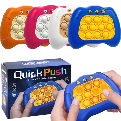 Schnelles Push-Spiel Pop-up Zappeln Blasen elektronisches Pop-Licht-Spiel Anti-Stress-Spielzeug für
