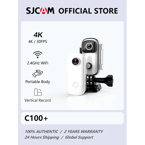 Sjcam c100 plus action kamera 4k 30m wasserdicht 2 4g wifi action sport action cam eis fahrrad helm