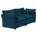 Modern Loveseat Sofa Chenille Fabric Upholstered Couches for Living Room, 2-Seat Deep Seat Sofa Reclining Sofa with 4 Pillows