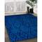 Ahgly Company Machine Washable Abstract Cobalt Blue Area Rugs