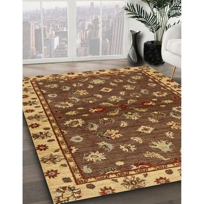 Ahgly Company Machine Washable Abstract Orange G Area Rugs