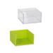 memo holder Multifunction Desktop Storage Box Self-Stick Note Dispenser Desktop Note Holder Dispenser Sundries Container for Home Office (Green)