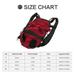 Pet chest bag Portable Pet Supplies Pet Chest Pack Breathable Travel Pet Shoulder Chest Bag Pet Out Shoulder Bag Dog Backpack(Red L)