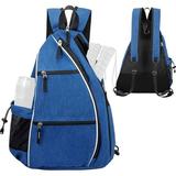 Apexeon Pickleball Backpack Adjustable Sling Bag - Convenient Storage for Tennis Racket and Gear!