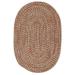 Colonial Mills Farmstand Rustic Braided Tweed Oval Area Rug Terracotta 3 x 5 Oval 3 x 5